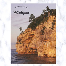 Indian Head Rock Michigan Postkarte