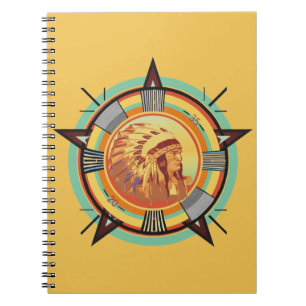 Indian Head Test Pattern Notizbuch Notizblock