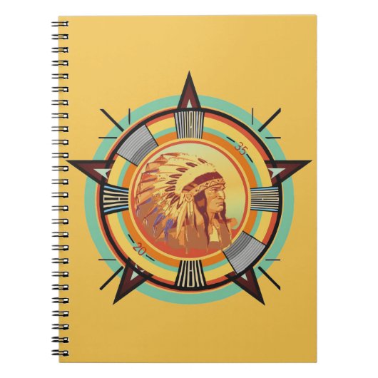 Indian Head Test Pattern Notizbuch Notizblock (Vorderseite)