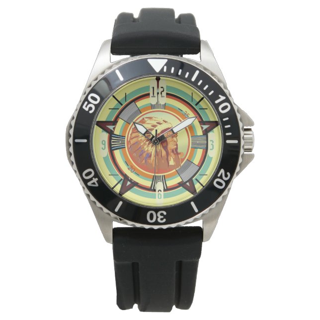 Indian Head Test Pattern Uhr (Vorderseite)
