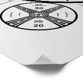 Indian-Head-Testbild Poster (Ecke)