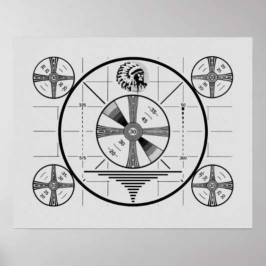 Indian-Head-Testbild Poster (Vorne)