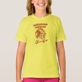 Indian Hills Chiefs Girls' Yellow School Prix T-Sh T-Shirt