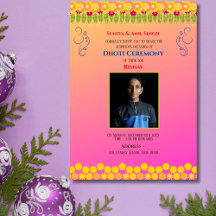 Indian Hindu Boy Dhoti Zeremonie Pancha Kattu Invi