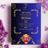 Indian Hindu Boy Dhoti Zeremonie Pancha Kattu Invi Einladung