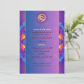 Indian Hindu Boy Dhoti Zeremony Pancha Kattu Einladung (Stehend Vorderseite)