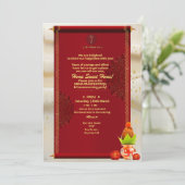 Indian Hindu House Erwärmung Grihapravesh Einladun Einladung (Stehend Vorderseite)