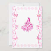 Indian Hindu Housewärming Griha Pravesh Butterfly Einladung (Rückseite)