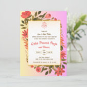 Indian Hindu Housewarming Griha Pravesh Einladung (Stehend Vorderseite)