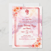 Indian Hindu Housewarming Griha Pravesh Einladung (Vorderseite)