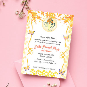 Indian Hindu Housewarming Griha Pravesh Einladung