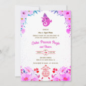 Indian Hindu Housewarming Griha Pravesh Einladung (Vorderseite)