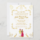 Indian Hindu Housewarming Griha Pravesh Golden Einladung (Vorderseite)