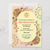 Indian Hindu Housewärming Griha Pravesh Rustikal Einladung (Vorderseite)