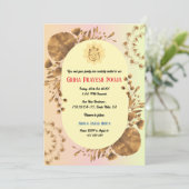 Indian Hindu Housewärming Griha Pravesh Rustikal Einladung (Stehend Vorderseite)