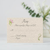 Indian Hindu Peacock Wedding Invasion uAwg RSVP Karte (Stehend Vorderseite)