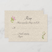 Indian Hindu Peacock Wedding Invasion uAwg RSVP Karte (Vorne/Hinten)