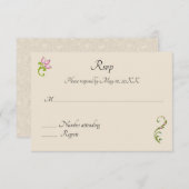 Indian Hindu Peacock Wedding Invasion UAwg RSVP Karte (Vorne/Hinten)