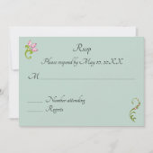 Indian Hindu Peacock Wedding RSVP Einladung (Vorderseite)