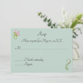 Indian Hindu Peacock Wedding RSVP Einladung (Stehend Vorderseite)