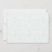 Indian Hindu Peacock Wedding RSVP Einladung (Rückseite)