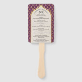 Indian Hindu Saptapadi Wedding Program Fan Fächer (Vorderseite)
