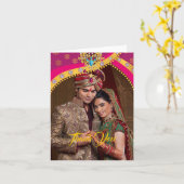 Indian Hindu Wedding Danke Karte (Gelbe Blume)