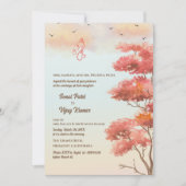 Indian Hindu Wedding Ganesha Einladung (Vorderseite)