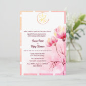 Indian Hindu Wedding Ganesha Einladung (Stehend Vorderseite)