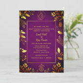 Indian Hindu Wedding Ganesha Einladung (Stehend Vorderseite)