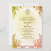 Indian Hindu Wedding Ganesha Einladung (Vorderseite)