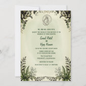 Indian Hindu Wedding Ganesha Einladung (Vorderseite)