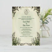 Indian Hindu Wedding Ganesha Einladung (Stehend Vorderseite)