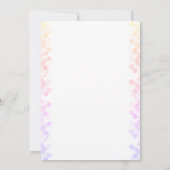 Indian Hindu Wedding Ganesha Floral Einladung (Rückseite)