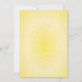 Indian Hindu Wedding Ganesha Royal Golden Einladung (Rückseite)