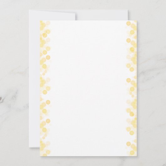 Indian Hindu Wedding Ganesha Yellow Floral Einladung (Rückseite)