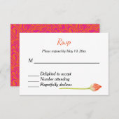Indian Hindu Wedding Invitation UAWG RSVP Karte (Vorne/Hinten)