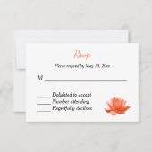 Indian Hindu Wedding Invitation UAWG RSVP Karte (Vorderseite)