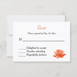 Indian Hindu Wedding Invitation UAWG RSVP Karte