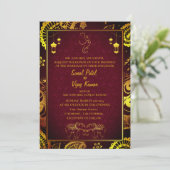 Indian Hindu Wedding mit Couple Image & Ganesha Einladung (Stehend Vorderseite)