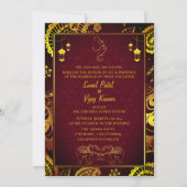 Indian Hindu Wedding mit Couple Image & Ganesha Einladung (Vorderseite)