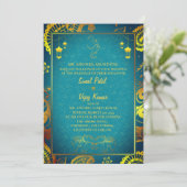 Indian Hindu Wedding mit Couple Image & Ganesha Einladung (Stehend Vorderseite)