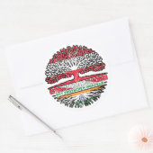 Indian Indisch Österreichisch Baum Runder Aufkleber (Umschlag)