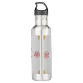 Indian-inspired design with mandalas edelstahlflasche (Rückseite)