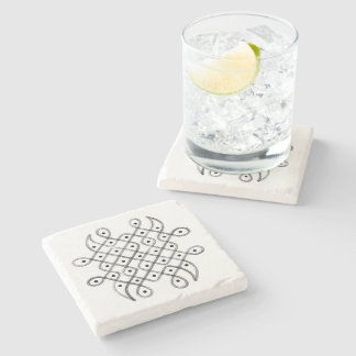 Indian Kolam Untersetzer