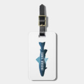 Indian Lake New York Fish Gepäckanhänger (Vorderseite vertikal)