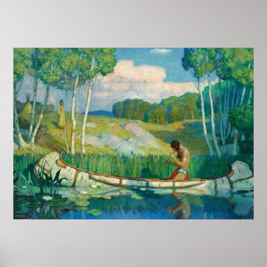 Indian Liebe Call, 1927 von Newell Convers Wyeth Poster (Vorne)