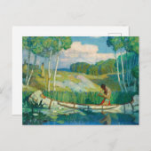 Indian Liebe Call von Newell Convers Wyeth Postkarte (Vorne/Hinten)