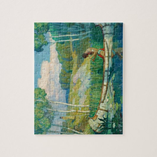 Indian Liebe Call von Newell Convers Wyeth Puzzle (Vertikal)