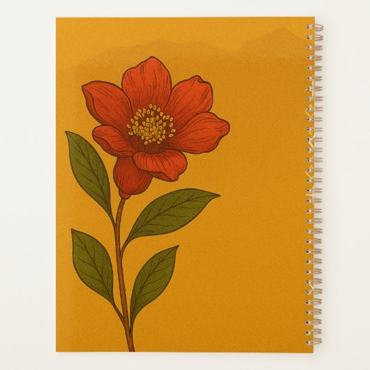 Indian Lotus Journal: Nature-Inspired Notebook for Planer (Rückseite)